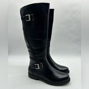 Baretraps Carmen Black Knee-High Boots | Size 6 | Vegan Leather | New With Box